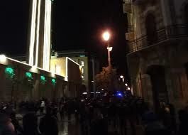 درگیری پلیس با معترضان در مرکز بیروت